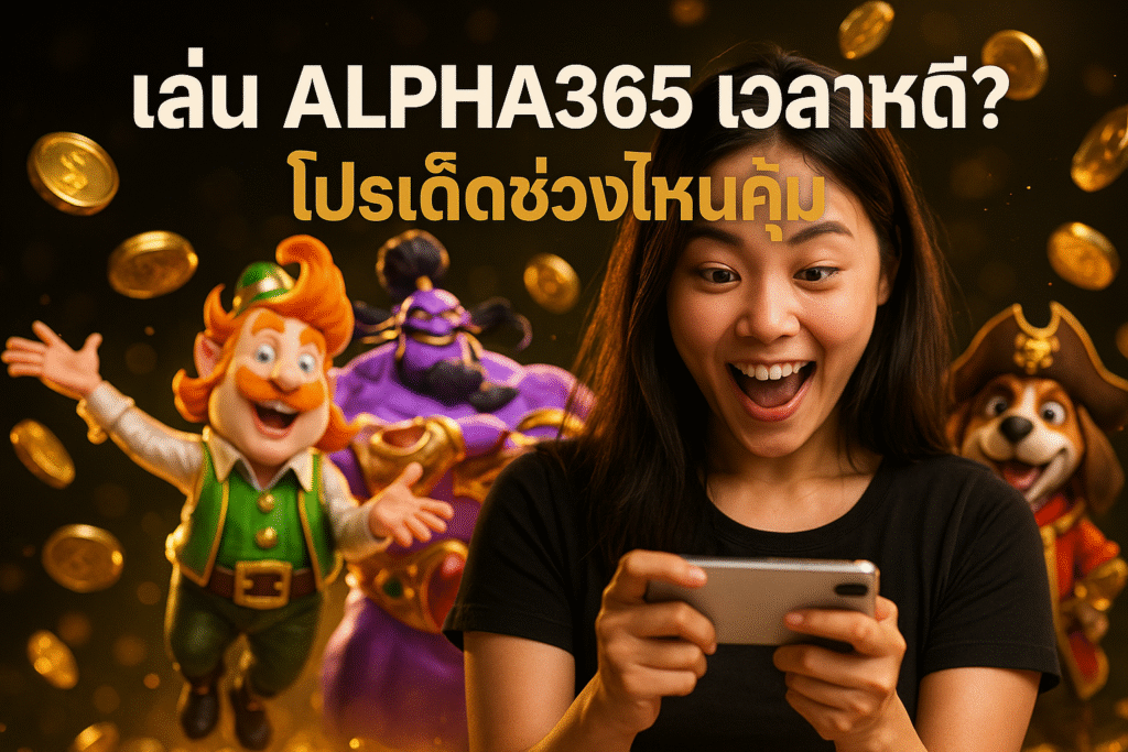 เล่น ALPHA365 เวลาไหนดี? โปรเด็ดช่วงไหนคุ้ม