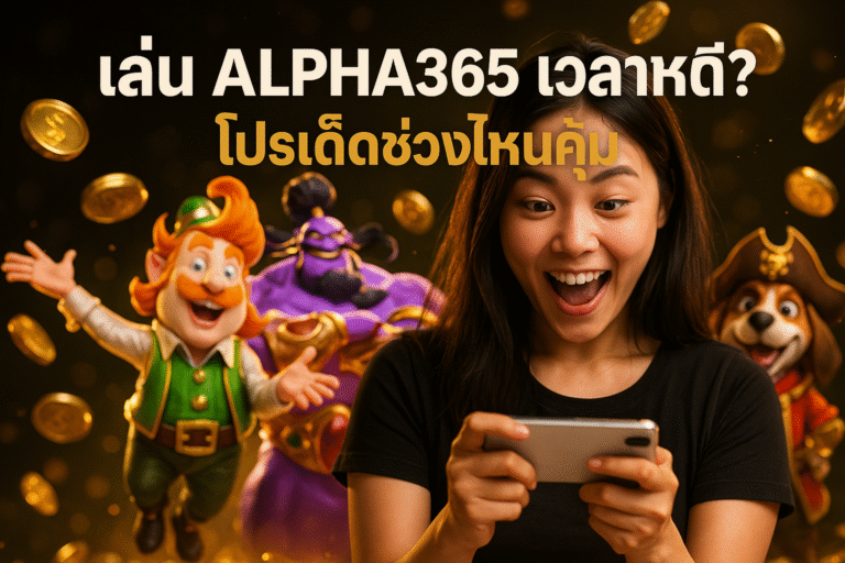 เล่น ALPHA365 เวลาไหนดี? โปรเด็ดช่วงไหนคุ้ม